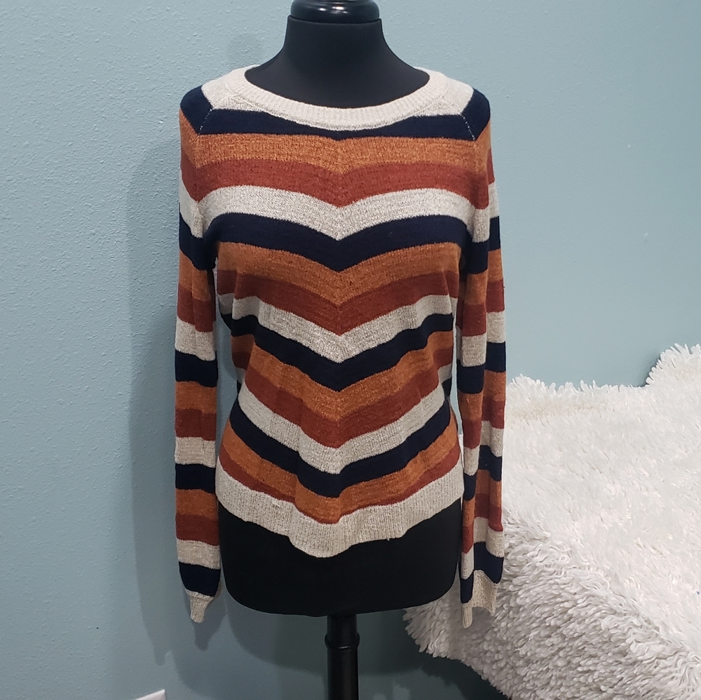 Loose Knit Chevron Sweater